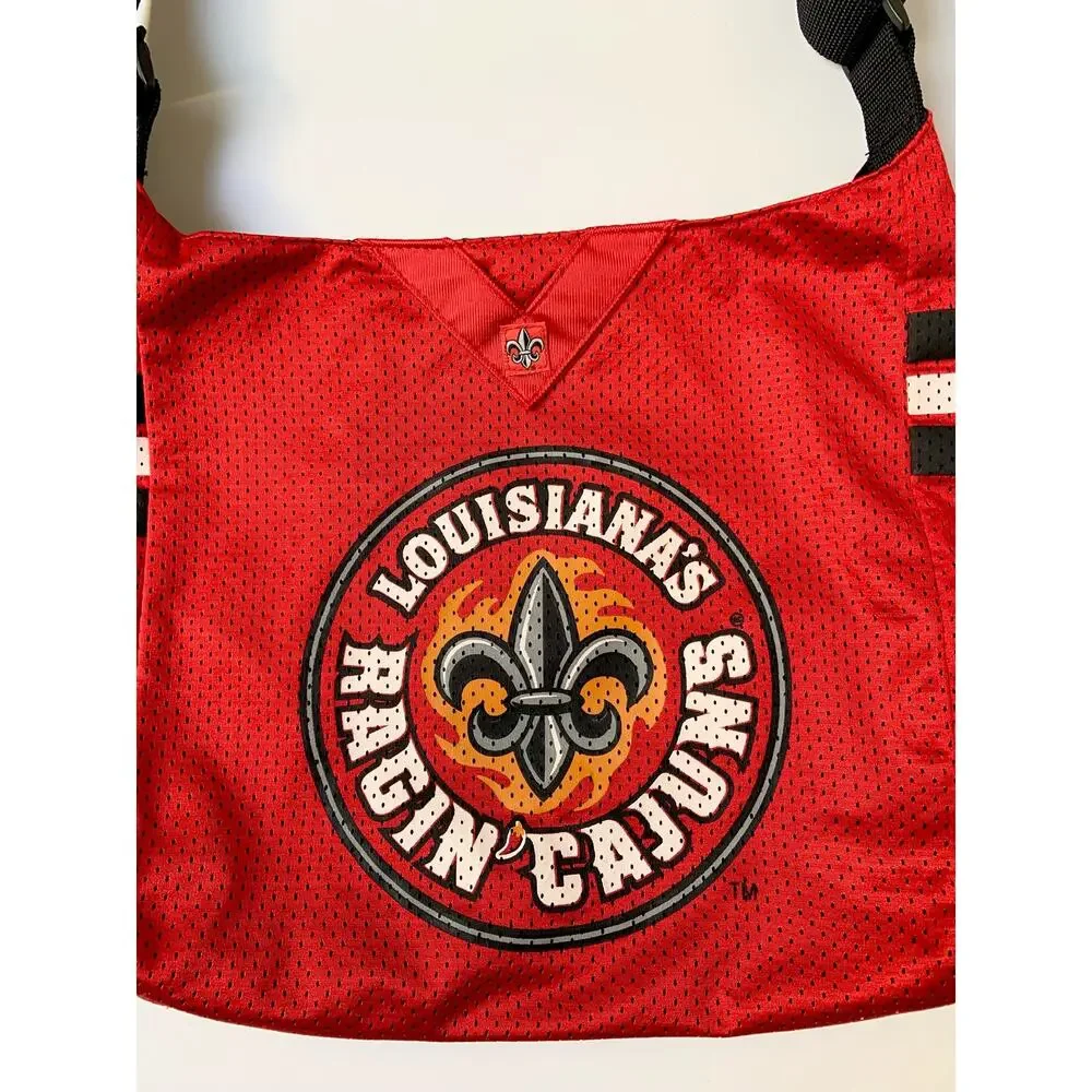 Louisiana Ragin Cajuns Little Earth Productions Jersey Large Tote Bag - Picture 3 of 12